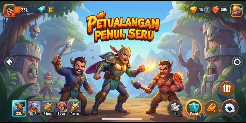 Tangkapan layar menggambarkan gameplay seru dalam 33L.