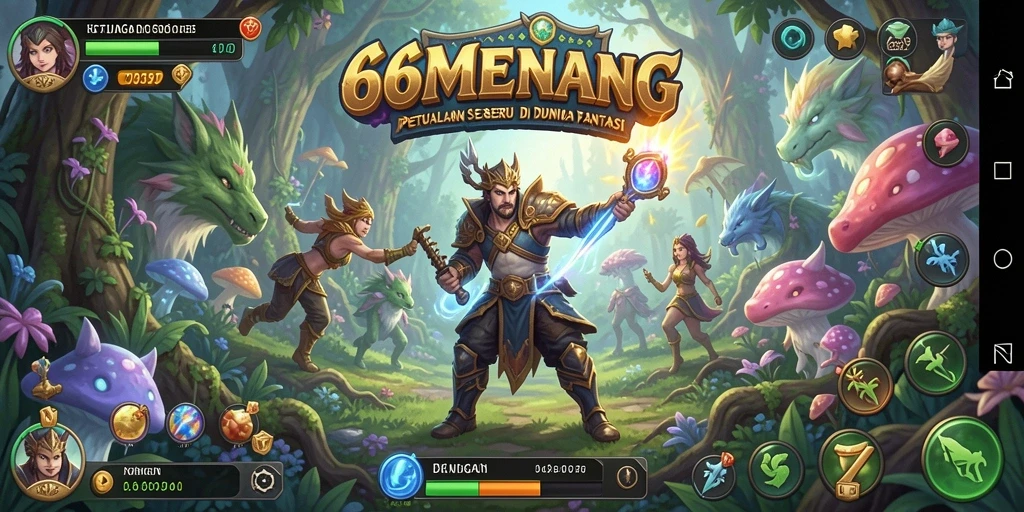 Tampilan menarik dari gameplay petualangan 66MENANG.