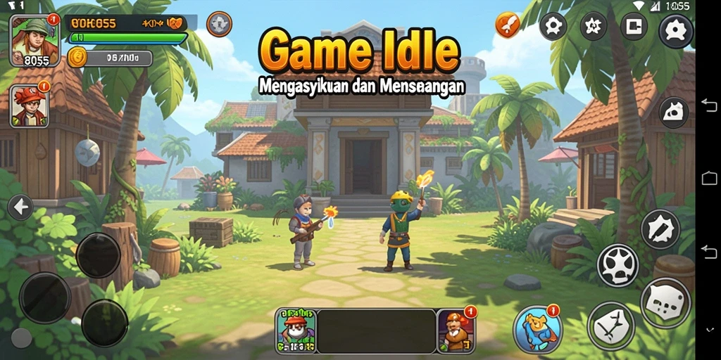 Screenshot utama 8055 menampilkan gameplay Idle yang menarik.