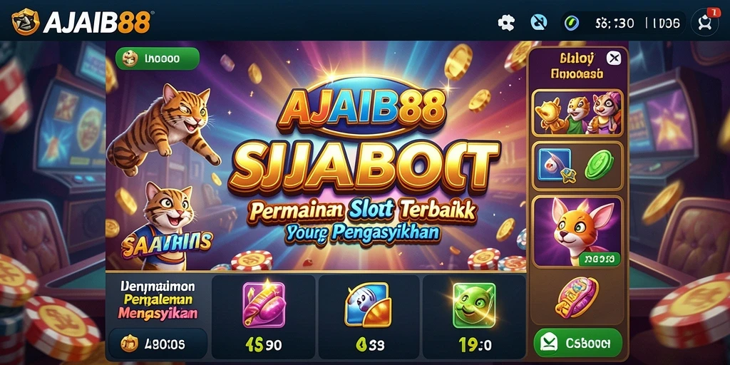 Tampilan vibrant dari gameplay Slot AJAIB88 yang memikat.