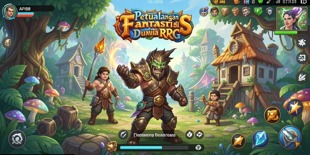 Screenshot gameplay API88 menunjukkan pertarungan seru di dalam dunia RPG.