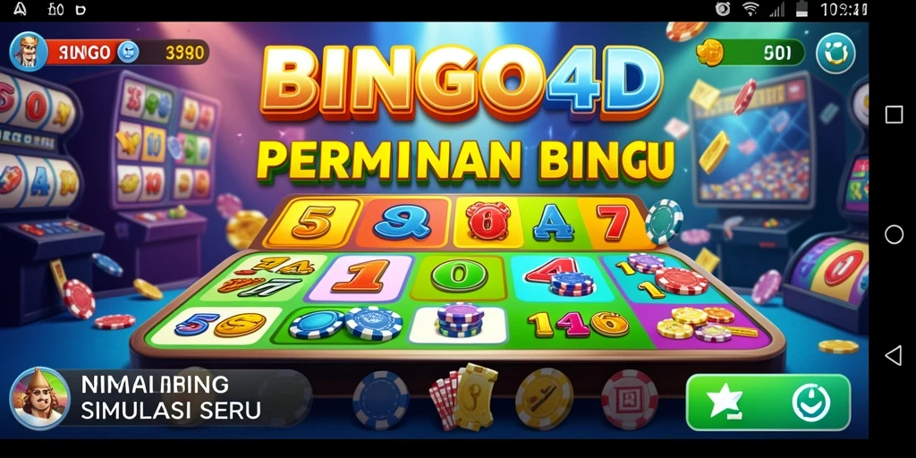 Screenshot BINGO4D menampilkan gameplay seru dalam permainan bingo.