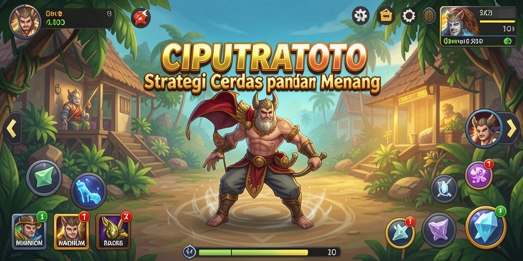 Tampilan gameplay strategis yang mendebarkan dalam CIPUTRATOTO.