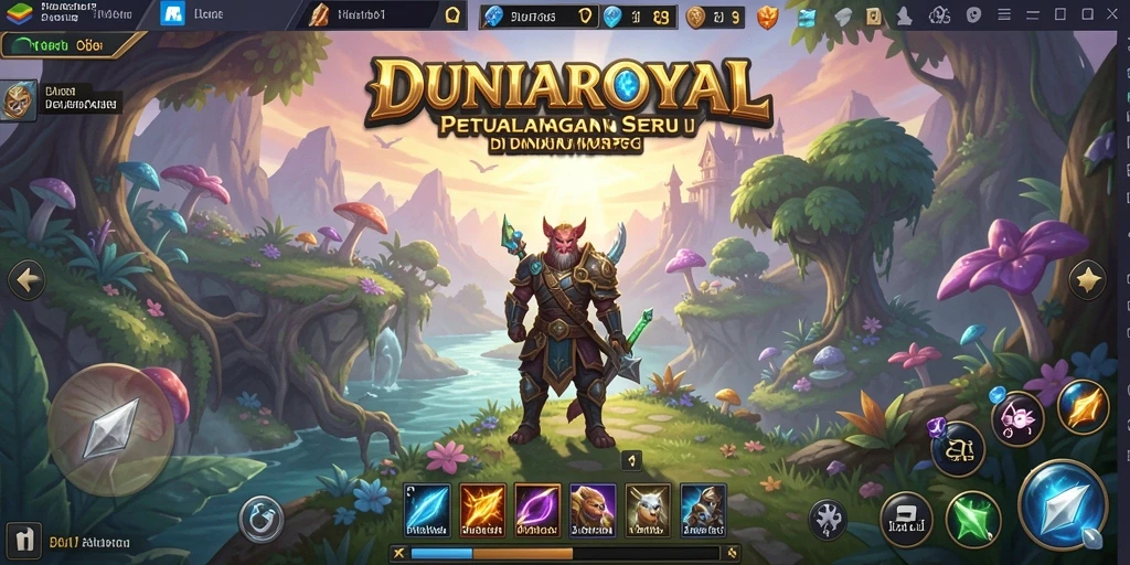 Gambaran gameplay seru di dunia fantasi DUNIAROYAL.