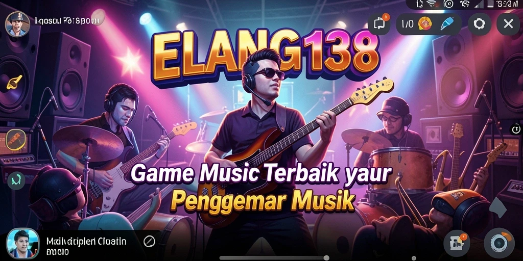 Screenshot gameplay ELANG138 menampilkan antarmuka yang menarik dengan berbagai pilihan musik.