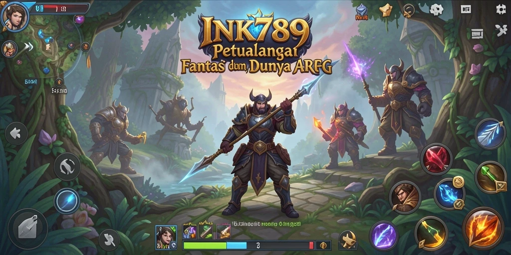 Tampilan gameplay ARPG yang menarik dan mendebarkan di INK789.