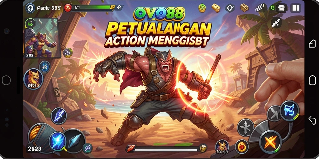 Tampilan gameplay seru OVO88 dengan aksi mendebarkan di setiap level.