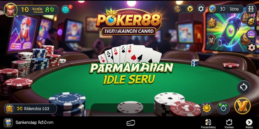 Tampilan gameplay seru dan mengasyikkan dari POKER88.
