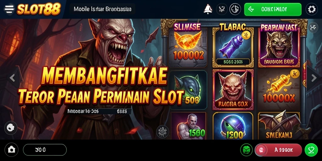 Tampilan gameplay SLOT88 yang mengerikan dan mendebarkan.