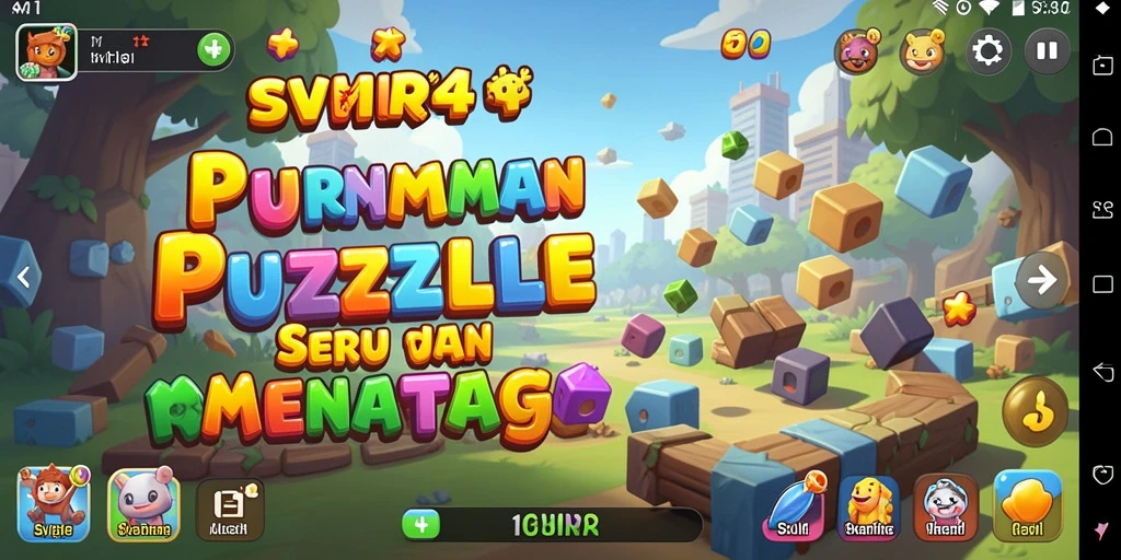 Tampilan menarik gameplay puzzle di SVIP4.