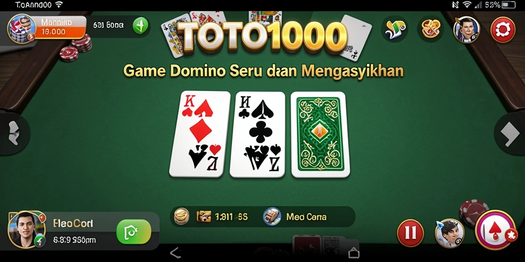 Tampilan gameplay seru dan menarik dari TOTO1000.