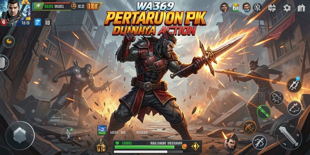 Screenshot gameplay WA369 dengan pertarungan penuh aksi.